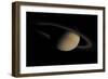 Saturn in Natural Color-null-Framed Giclee Print