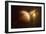 Saturn in Outer Space Against Sun and Star Field-null-Framed Premium Giclee Print