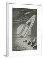 Saturn Like a Setting Sun-null-Framed Giclee Print