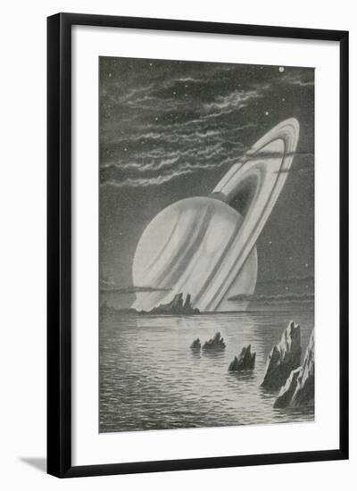 Saturn Like a Setting Sun-null-Framed Giclee Print