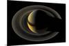 Saturn on the Final Frontier-null-Mounted Giclee Print
