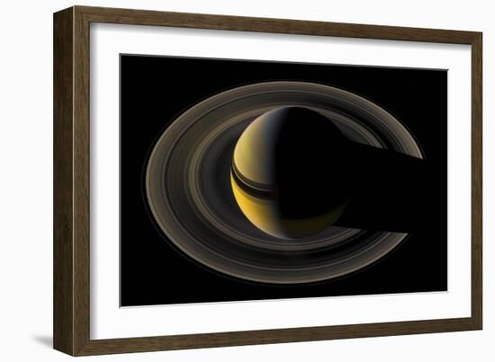 Saturn on the Final Frontier-null-Framed Giclee Print