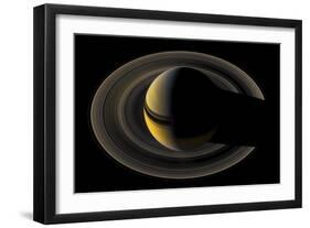 Saturn on the Final Frontier-null-Framed Giclee Print