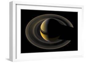 Saturn on the Final Frontier-null-Framed Giclee Print