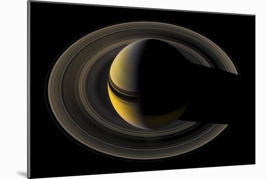 Saturn on the Final Frontier-null-Mounted Giclee Print