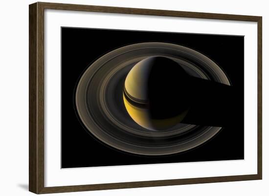 Saturn on the Final Frontier-null-Framed Giclee Print