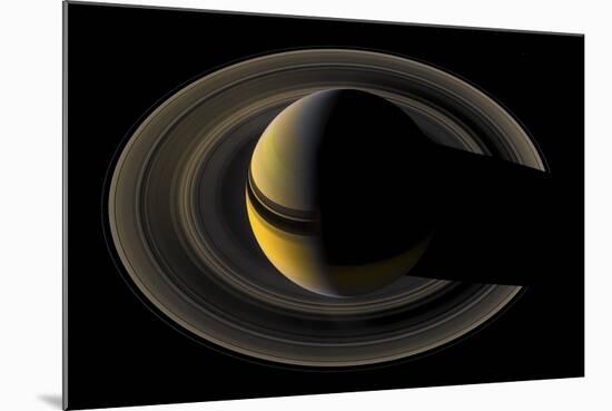 Saturn on the Final Frontier-null-Mounted Giclee Print