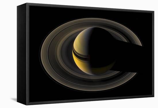 Saturn on the Final Frontier-null-Framed Stretched Canvas