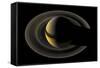 Saturn on the Final Frontier-null-Framed Stretched Canvas