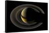 Saturn on the Final Frontier-null-Framed Stretched Canvas