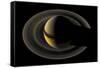 Saturn on the Final Frontier-null-Framed Stretched Canvas