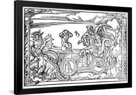 Saturn, Roman God of Time, 1569-null-Framed Premium Giclee Print