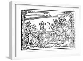 Saturn, Roman God of Time, 1569-null-Framed Giclee Print