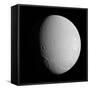 Saturn's Moon Dione-Stocktrek Images-Framed Stretched Canvas