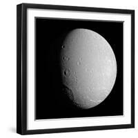 Saturn's Moon Dione-Stocktrek Images-Framed Photographic Print