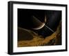 Saturn's Moon Enceladus, Artwork-Walter Myers-Framed Premium Photographic Print