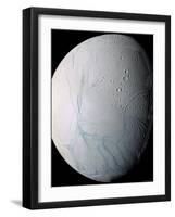 Saturn's Moon Enceladus-Stocktrek Images-Framed Premium Photographic Print