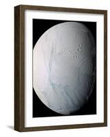 Saturn's Moon Enceladus-Stocktrek Images-Framed Photographic Print