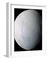 Saturn's Moon Enceladus-Stocktrek Images-Framed Photographic Print