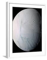 Saturn's Moon Enceladus-Stocktrek Images-Framed Photographic Print