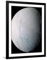 Saturn's Moon Enceladus-Stocktrek Images-Framed Photographic Print