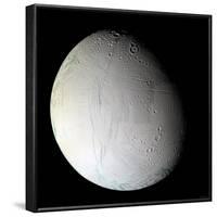 Saturn's Moon Enceladus-Stocktrek Images-Framed Photographic Print