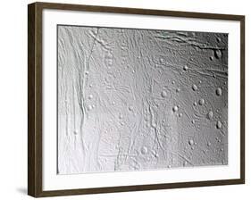 Saturn's Moon Enceladus-Stocktrek Images-Framed Photographic Print