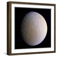 Saturn's Moon Rhea, Cassini Image-null-Framed Premium Photographic Print