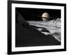 Saturn's Moon, Tethys, Is Split by an Enormous Valley Called Ithaca Chasma-Stocktrek Images-Framed Photographic Print