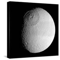 Saturn's Moon Tethys-Stocktrek Images-Stretched Canvas