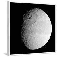 Saturn's Moon Tethys-Stocktrek Images-Framed Photographic Print