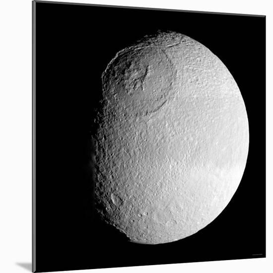 Saturn's Moon Tethys-Stocktrek Images-Mounted Photographic Print