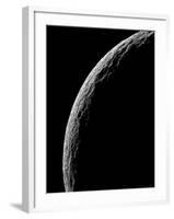 Saturn's Moon Tethys-Stocktrek Images-Framed Photographic Print