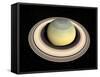 Saturn's North Pole in Winter-null-Framed Stretched Canvas