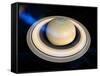 Saturn's North Pole Summer Storms-null-Framed Stretched Canvas