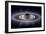 Saturn Silhouetted, Cassini Image-null-Framed Premium Photographic Print