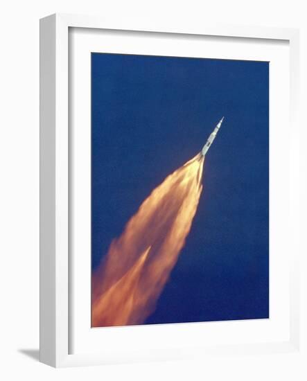 Saturn V Missile Launches the Apollo 11 Moon Mission, July 16, 1969-null-Framed Photo