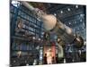 Saturn V Rocket, Command and Service Modules, and a Space Suit from Apollo 13-Nick Servian-Mounted Photographic Print
