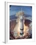 Saturn V Rocket Lifting the Apollo 11 Astronauts Towards Their Manned Mission to the Moon-Ralph Morse-Framed Photographic Print