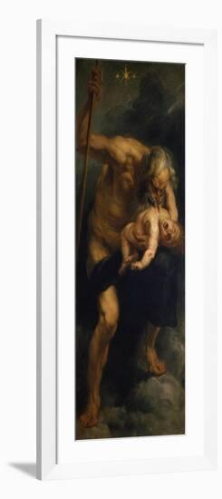 Saturn Verschlingt Eines Seiner Kinder, 1636/1638-Peter Paul Rubens-Framed Giclee Print