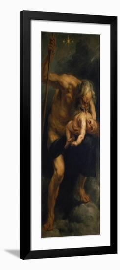 Saturn Verschlingt Eines Seiner Kinder, 1636/1638-Peter Paul Rubens-Framed Giclee Print