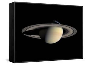 Saturn-Michael Benson-Framed Stretched Canvas