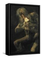 Saturn-Francisco de Goya-Framed Stretched Canvas