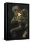 Saturn-Francisco de Goya-Framed Stretched Canvas