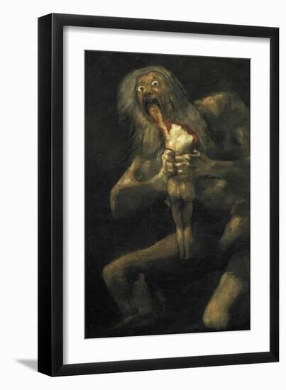 Saturn-Francisco de Goya-Framed Art Print