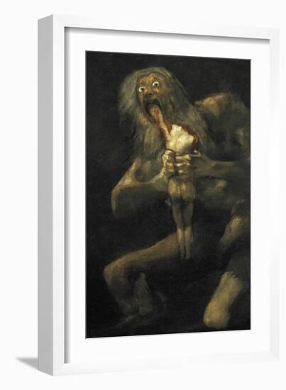 Saturn-Francisco de Goya-Framed Art Print