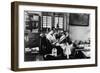 Satyajit Ray at Work in His Apartment-null-Framed Photographic Print