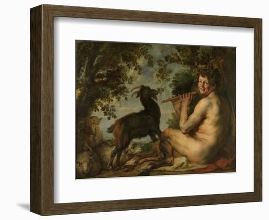 Satyr, 1630-1640-Jacob Jordaens-Framed Giclee Print