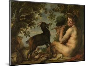 Satyr, 1630-1640-Jacob Jordaens-Mounted Giclee Print