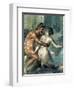 Satyr and Maenad, Detail from a Wall Painting in Pompeii, 1st Century BC-null-Framed Premium Giclee Print